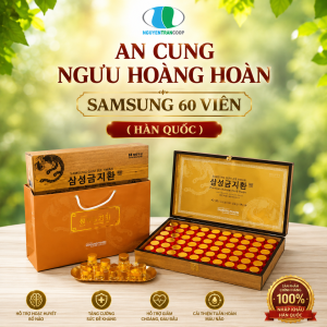 An Cung Ngưu Hoàn Hàn Quốc (hộp gỗ 60 viên)