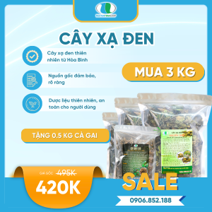 Liệu trình 3kg: Trà Cây Xạ Đen + Tặng 0,5kg Cà Gai Leo