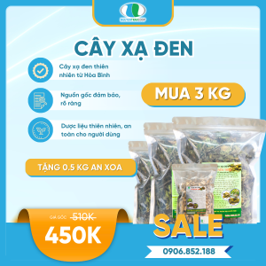 Liệu trình 3kg: Trà Cây Xạ Đen + Tặng 0,5kg Cây An Xoa