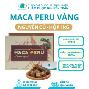 SÂM MACA PERU VÀNG - HỘP NGUYÊN CỦ 1KG